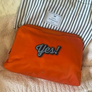 Anya Hindmarch Lotions and Potions Pouch Orange